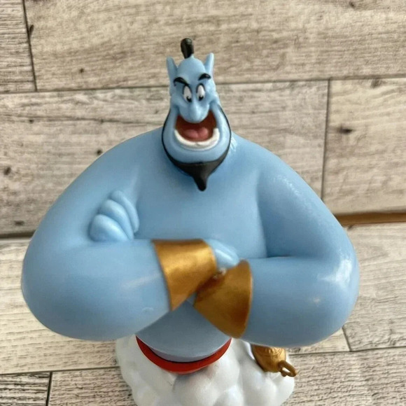 DISNEY PLAY FIGURE 4" GENIE LAMP ROBIN WILLIAMS ALADDIN TOY DOLL CAKE TOPPER - Picture 5 of 6